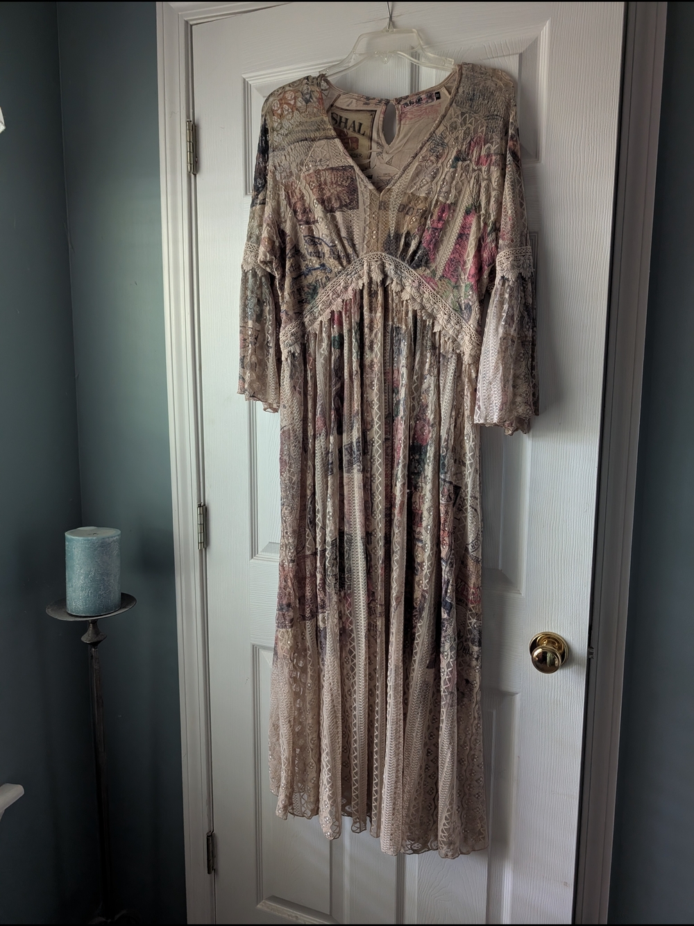 Origami Bohemian Lace Maxi Dress